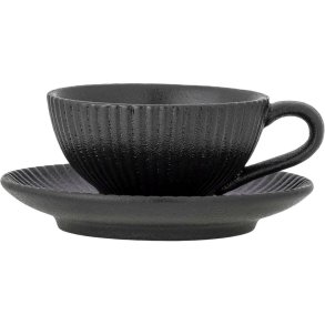 Bloomingville Neri Cappuccinokop m. Underkop 20 cl, Sort