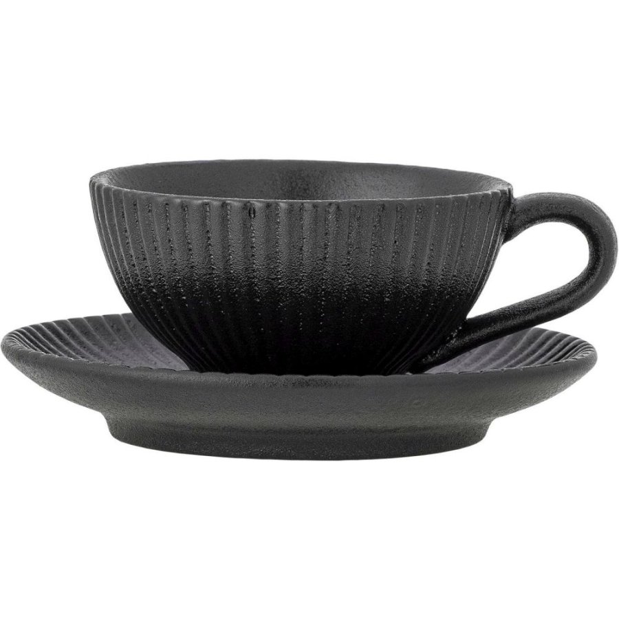 Bloomingville Neri Cappuccinokop m. Underkop 20 cl, Sort