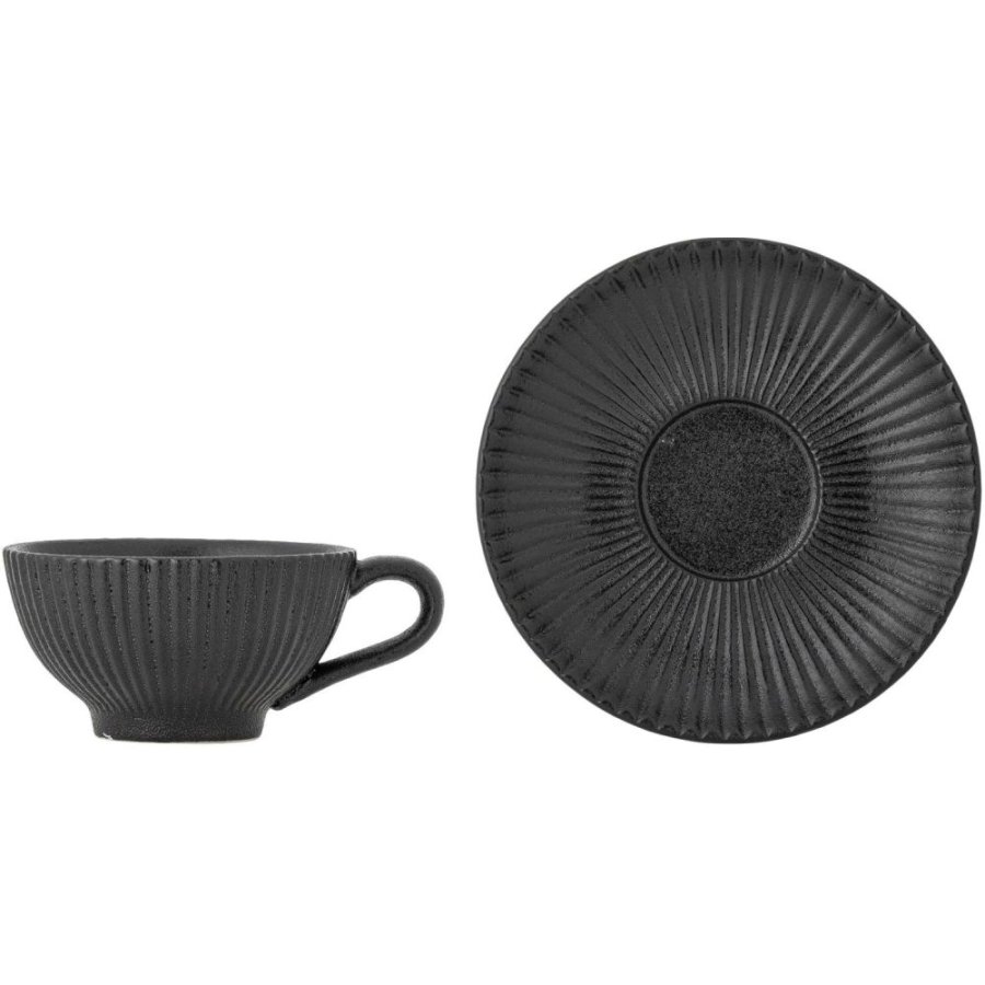 Bloomingville Neri Cappuccinokop m. Underkop 20 cl, Sort