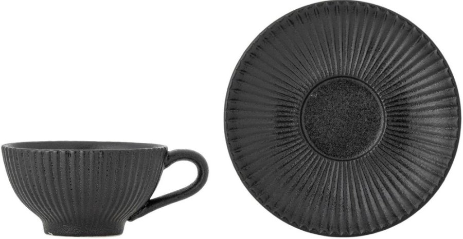 Bloomingville Neri Cappuccinokop m. Underkop 20 cl, Sort