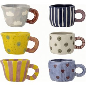 Bloomingville Nini Kop 6 stk. 11 cl, Multi