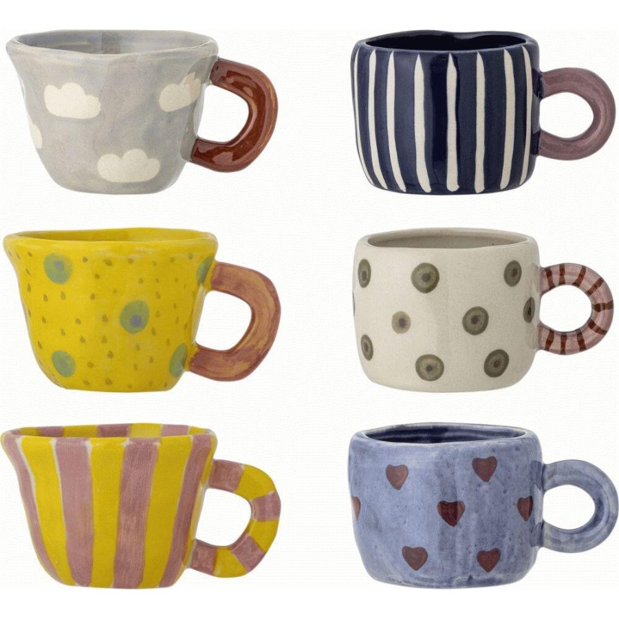 Bloomingville Nini Kop 6 stk. 11 cl, Multi