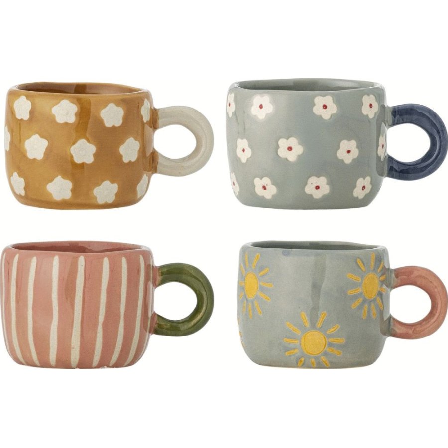 Bloomingville Nini Kop 4 stk. 11 cl, Multi