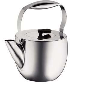 Bodum COLUMBIA Teekanne mit Stahlfilter Einwandig 1,5 L, Verchromt