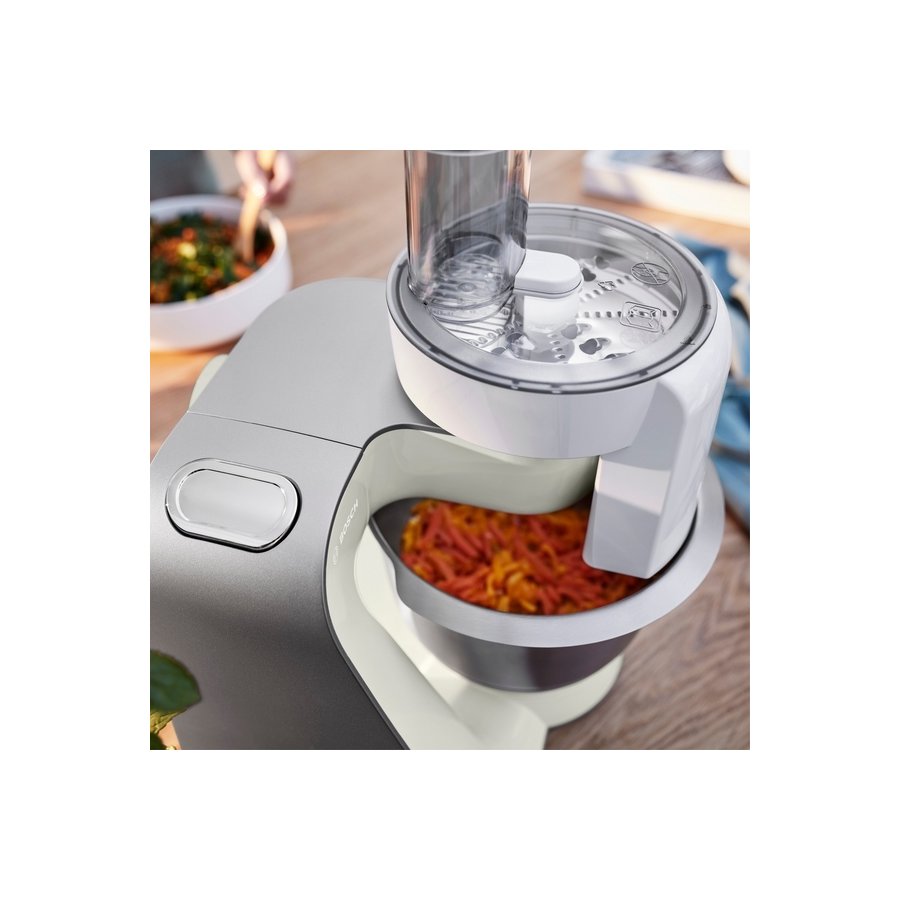 Bosch Serie 4 K�kkenmaskine 1000W inkl. 9 stk Tilbeh�r, Gr�/S�lv