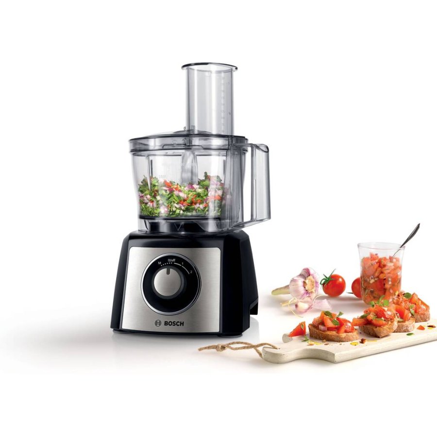 Bosch MultiTalent 3 Food Processor 800 W, Sort/Slv