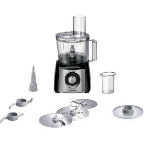 Bosch MultiTalent 3 Foodprocessor 800W inkl. 10 stk. Tilbehr, Sort/Rustfrit Stl