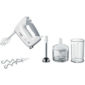 Bosch ErgoMixx Handmixer m. Zubehr 450 W, Wei/Fenstergrau