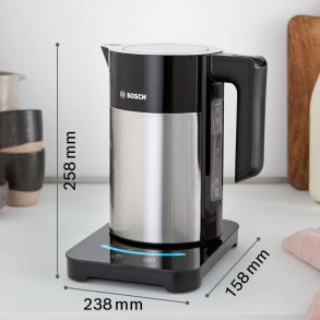 Bosch Elkedel 1,7 L, Sølv