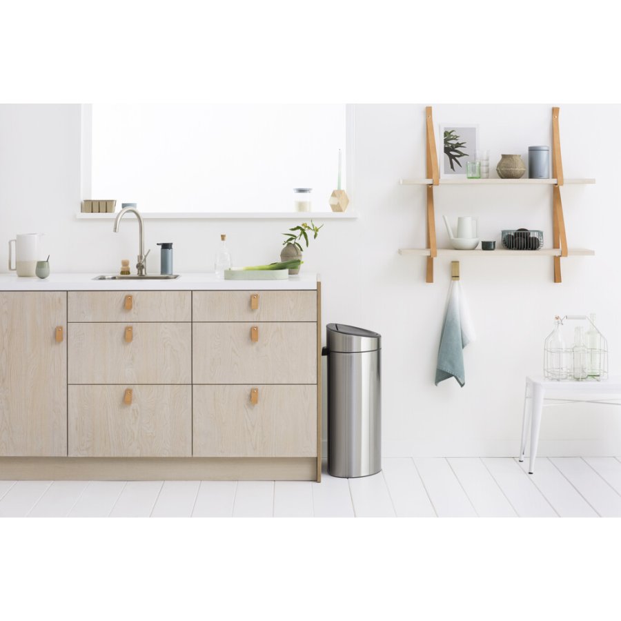 Brabantia Touch Affaldsspand 23 + 10 L, Mat Stl