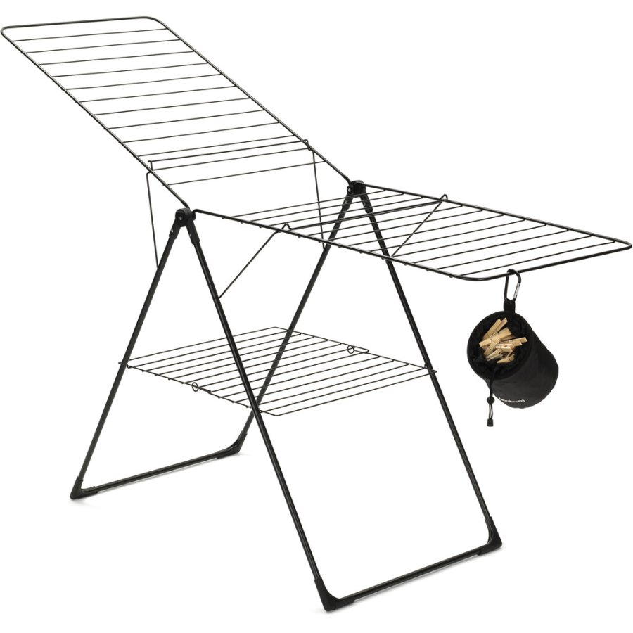 Brabantia T�rrestativ m. T�jklemmepose, Sort