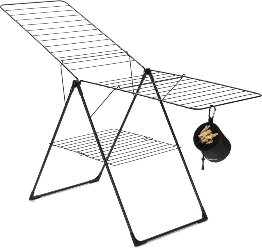 Brabantia T�rrestativ m. T�jklemmepose, Sort