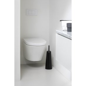 Brabantia ReNew Toiletbørste m. Holder, Mat Sort
