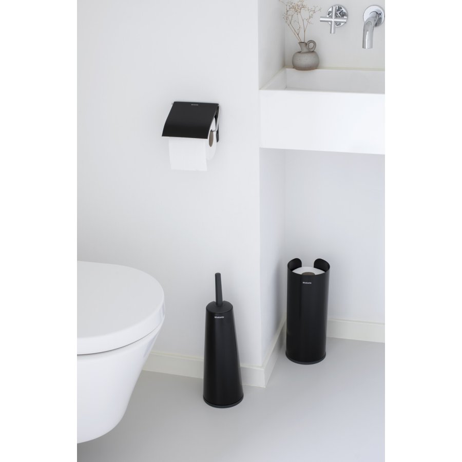 Brabantia ReNew Toiletrulleholder, Mat Sort