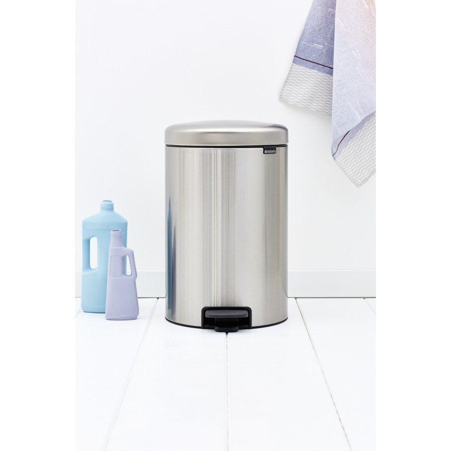 Brabantia NewIcon Pedalspand Fingerprint Proof 20 L, Mat Stl