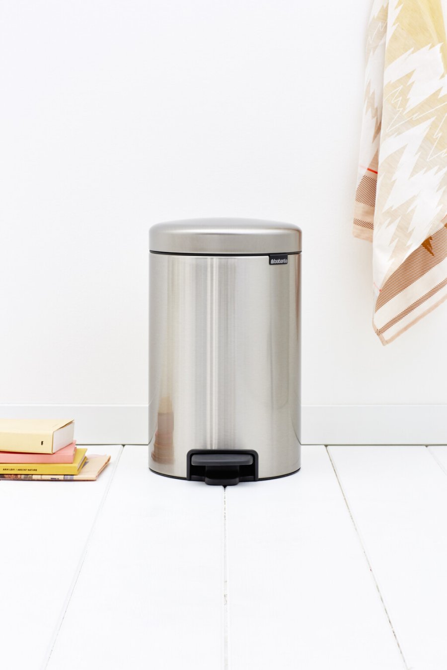 Brabantia NewIcon Pedalspand Fingerprint Proof 12 L, Mat Stl