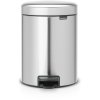 Brabantia NewIcon Pedalspand Fingerprint Proof 5 L, Mat Stl