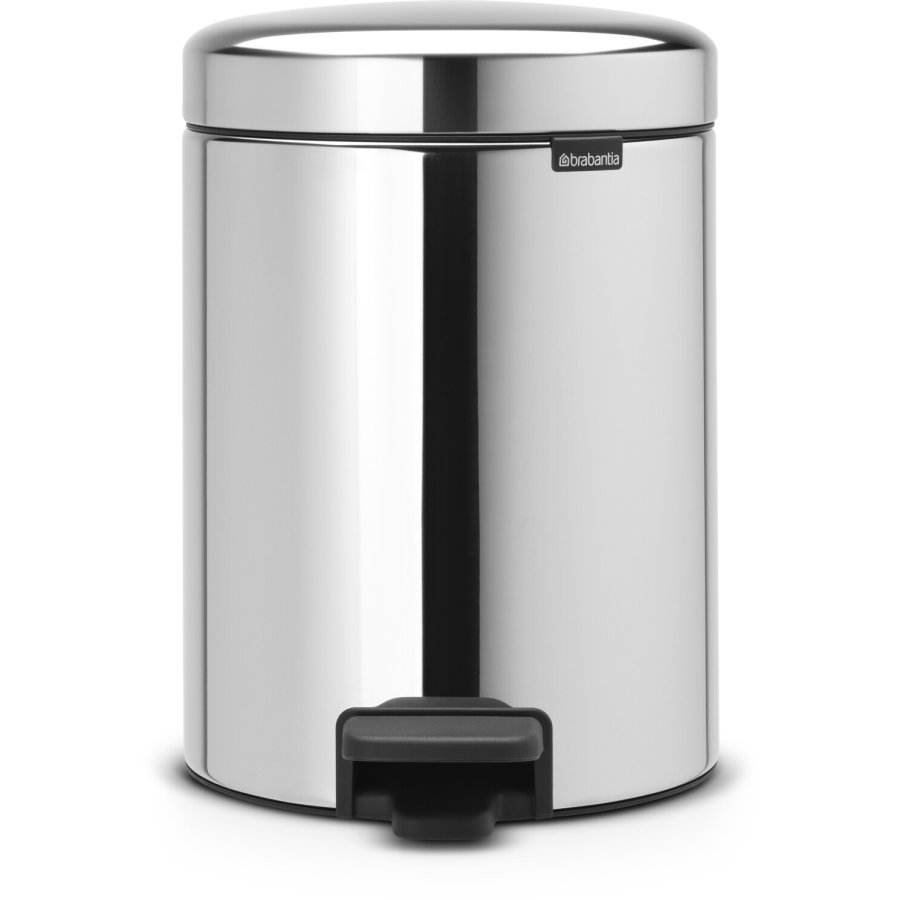 Brabantia NewIcon Pedalspand 5 L, Brilliant Steel