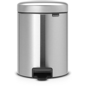 Brabantia NewIcon Pedalspand 5 L, Mat Stål