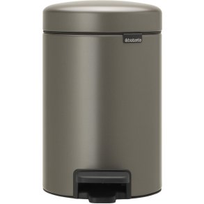 Brabantia NewIcon Pedalspand 3 L, Platinum