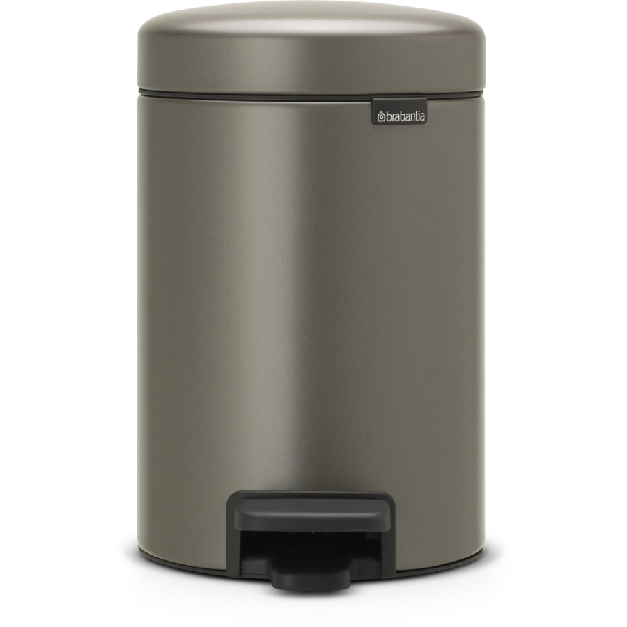 Brabantia NewIcon Pedalspand 3 L, Platinum