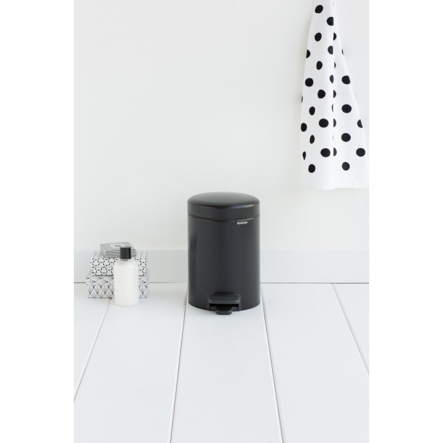 Brabantia NewIcon Pedalspand 3 L, Mat Sort