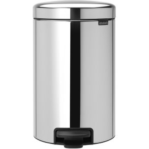 Brabantia NewIcon Pedalspand 12 L, Brilliant Steel
