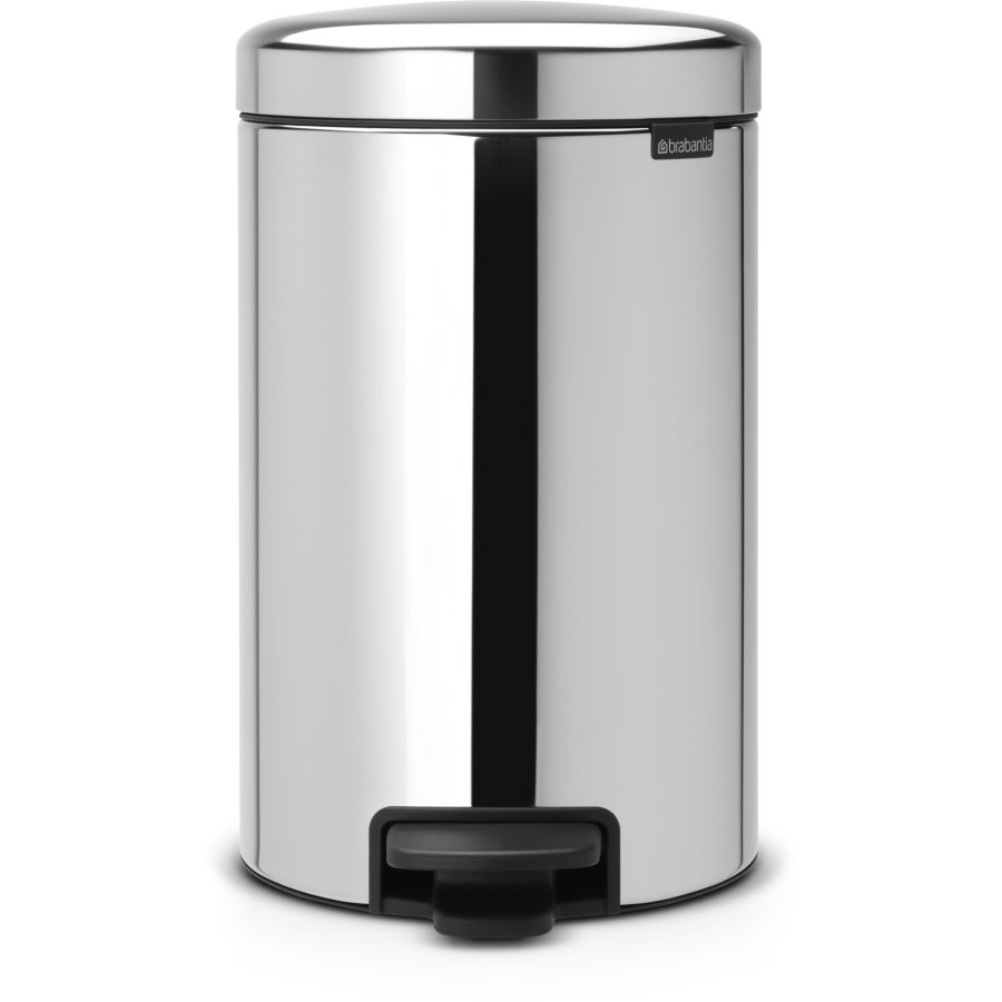 Brabantia NewIcon Pedalspand 12 L, Brilliant Steel