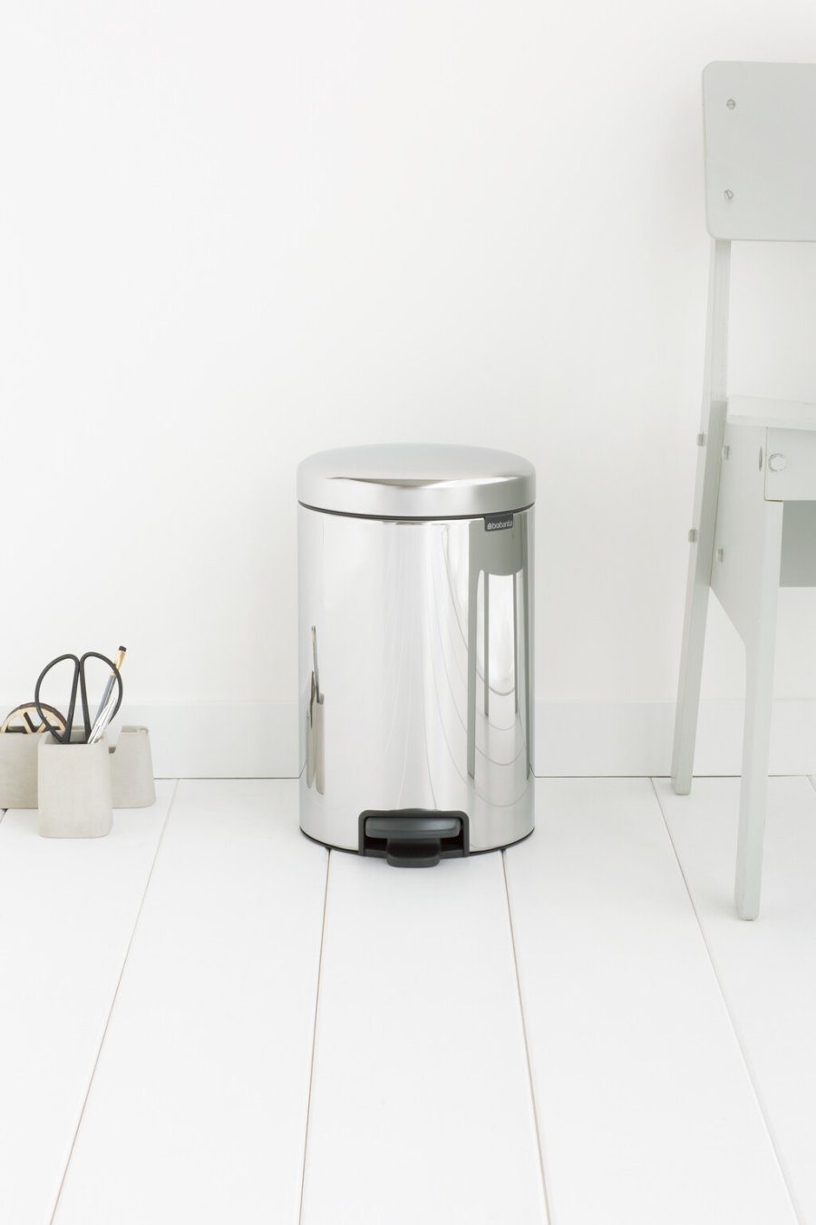 Brabantia NewIcon Pedalspand m. Metal Inderspand 12 L, Brilliant Steel