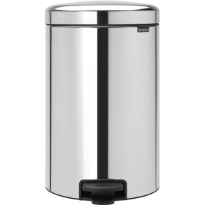 Brabantia NewIcon Pedalspand 20 L, Brilliant Steel