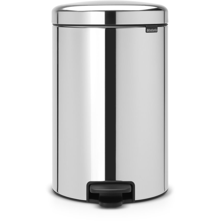 Brabantia NewIcon Pedalspand 20 L, Brilliant Steel