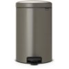 Brabantia NewIcon Pedalspand 20 L, Platinum