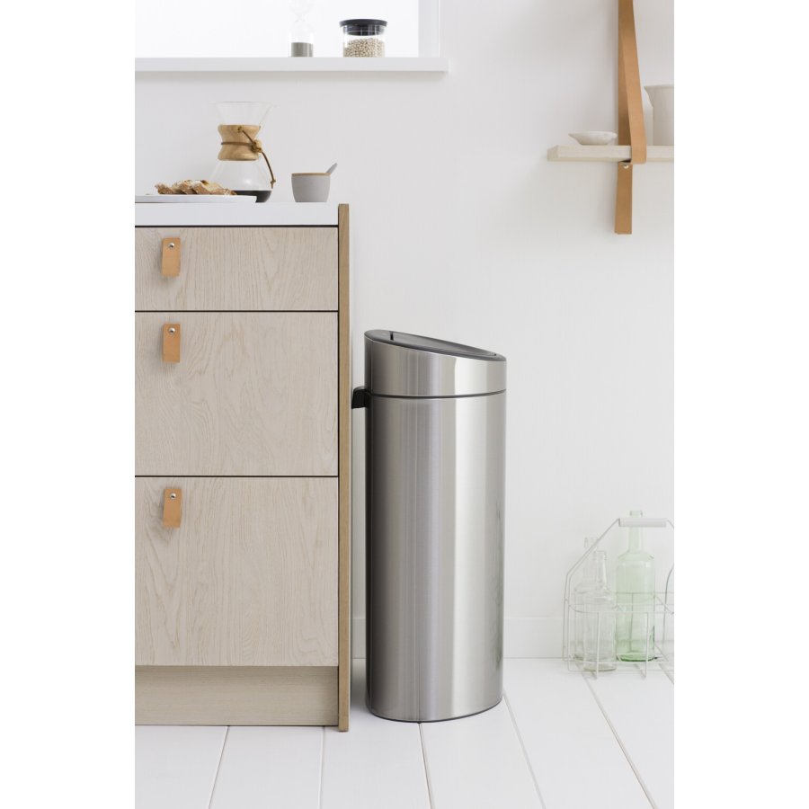 Brabantia Touch Affaldsspand Fingerprint Proof 40 L, Mat Stl