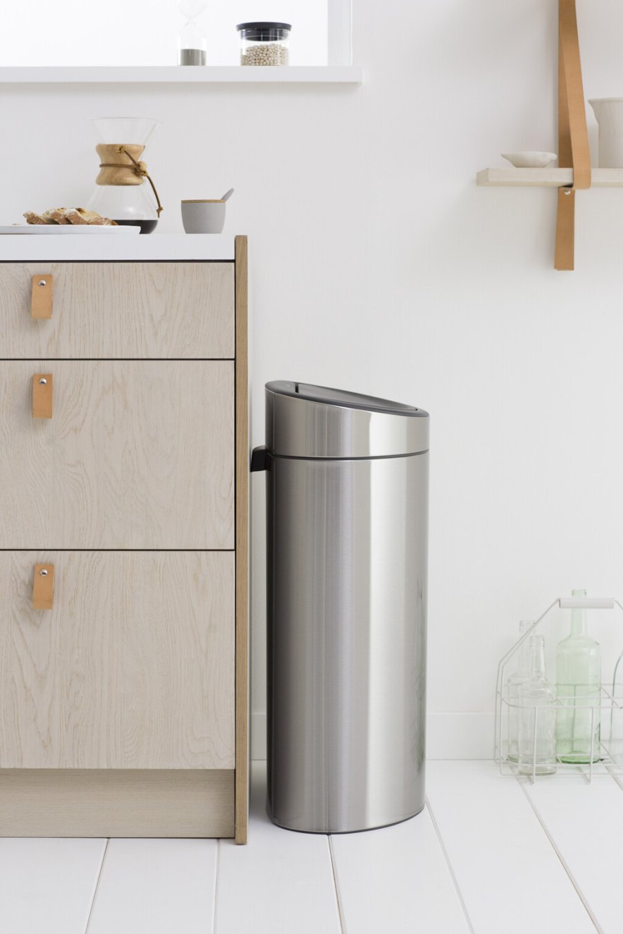 Brabantia Touch Affaldsspand Fingerprint Proof 40 L, Mat Stl