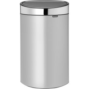 Brabantia Touch Affaldsspand m. Fingerprint Proof Lg 40 L, Metallic Grey