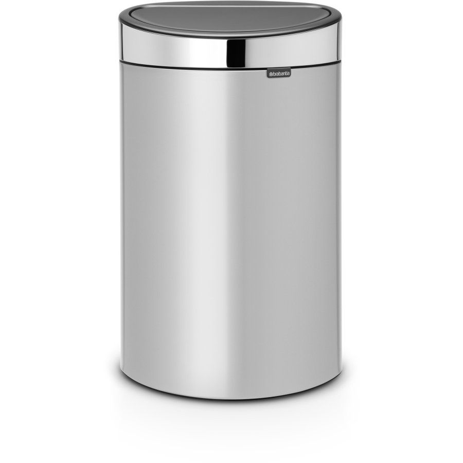 Brabantia Touch Affaldsspand m. Fingerprint Proof Lg 40 L, Metallic Grey