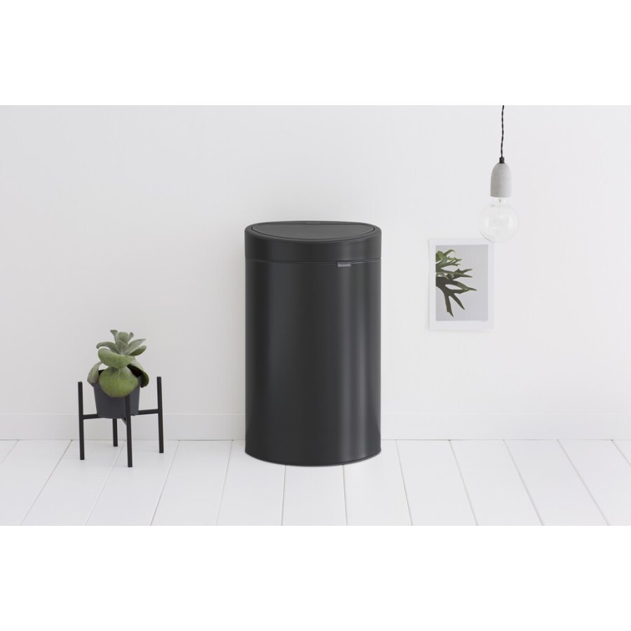 Brabantia Touch Affaldsspand 40 L, Mat Sort