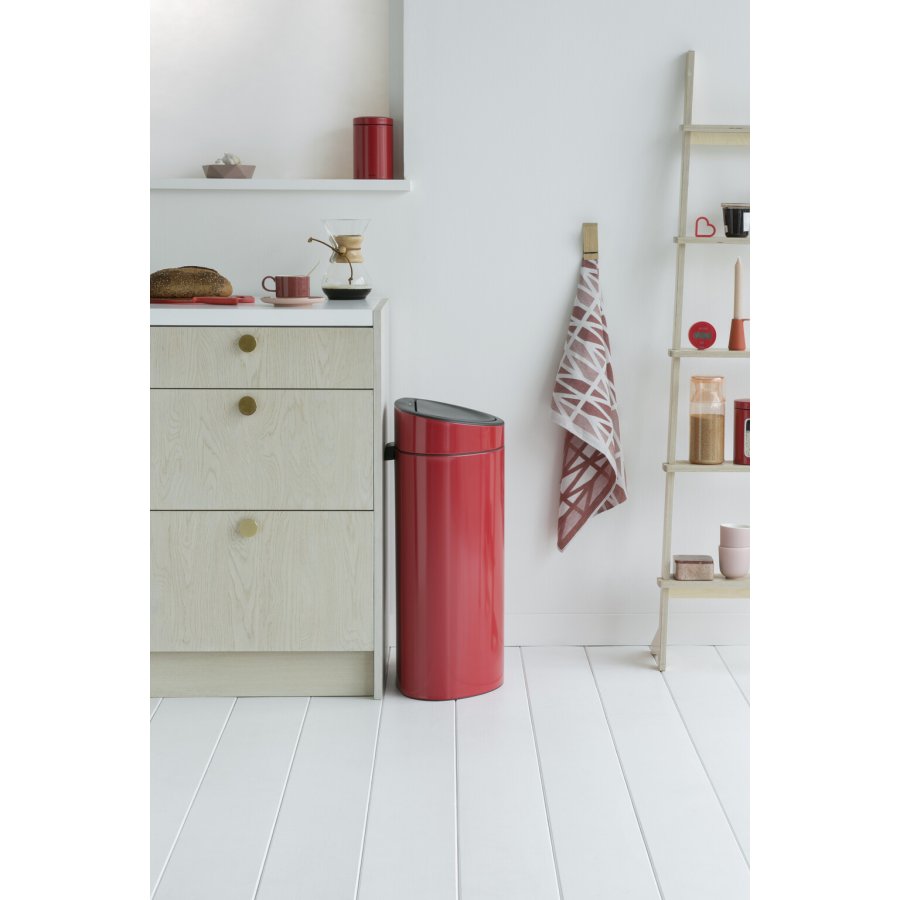 Brabantia Touch Affaldsspand 40 L, Passion Red