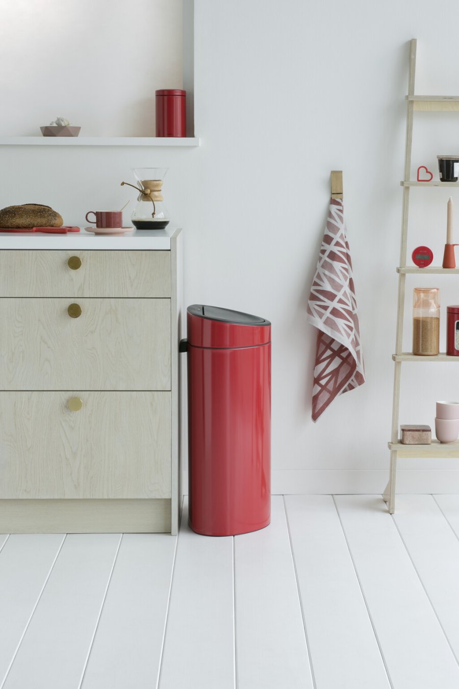 Brabantia Touch Affaldsspand 40 L, Passion Red