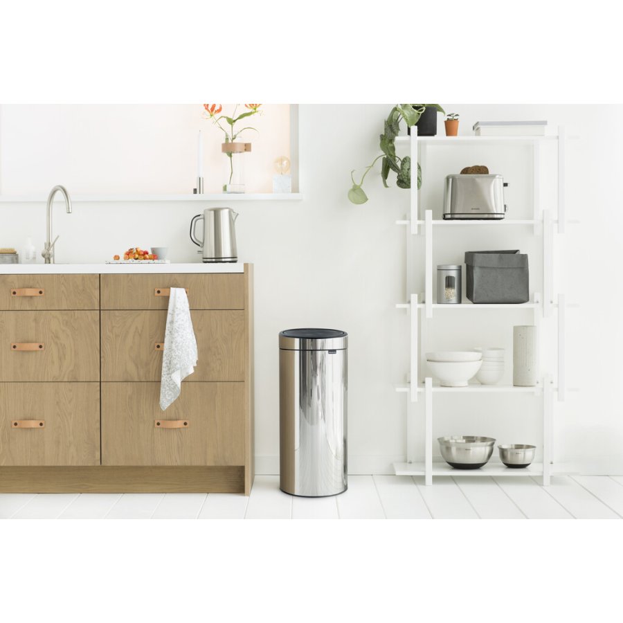 Brabantia Touch Affaldsspand 30 L, Brilliant Steel