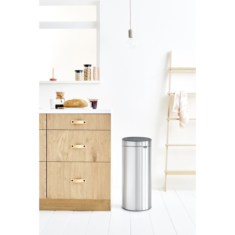 Brabantia Touch Affaldsspand 30 L, Matt Steel