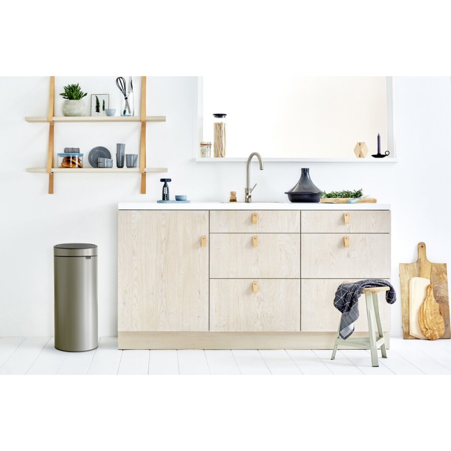 Brabantia Touch Affaldsspand 30 L, Platinum