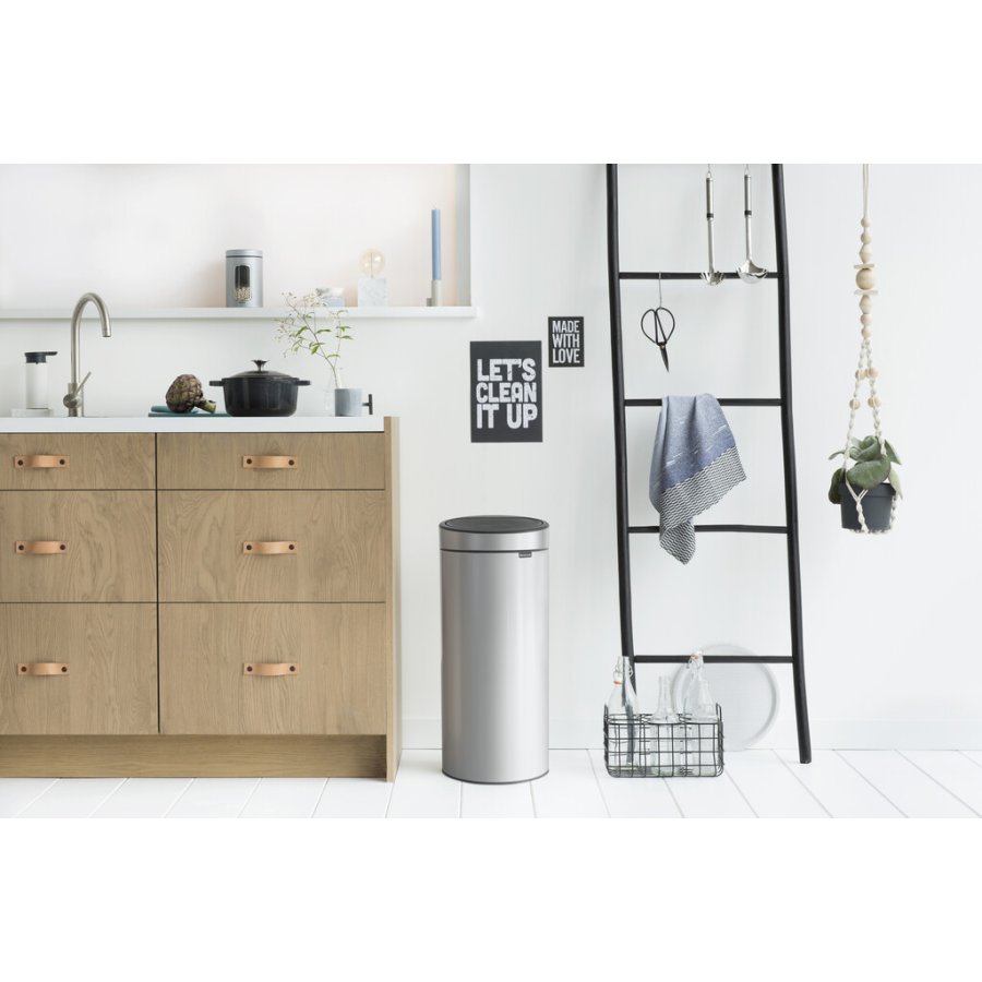 Brabantia Touch Affaldsspand 30 L, Metallic Grey