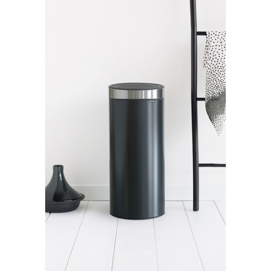 Brabantia Touch Affaldsspand m. Fingerprint Proof Lg 30 L, Mat Sort