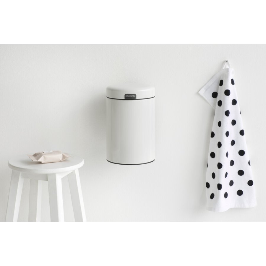 Brabantia NewIcon Vgmonteret Spand 3 L, Hvid