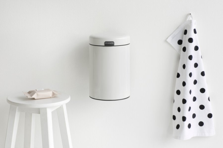 Brabantia NewIcon Vgmonteret Spand 3 L, Hvid