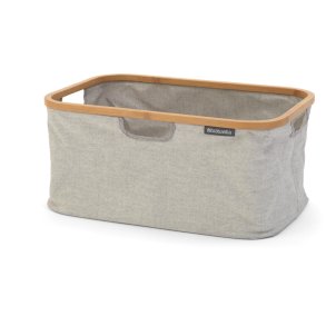Brabantia Vasketøjskurv m. Bambuskant Foldbar 40 L, Grå