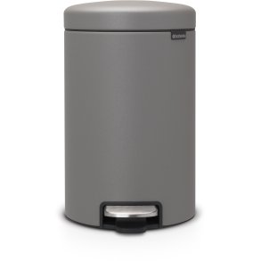 Brabantia NewIcon Pedalspand 12 L, Mineral Concrete Grey