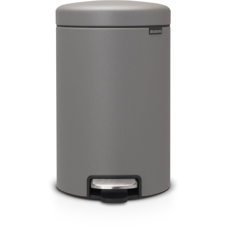 Brabantia NewIcon Pedalspand 12 L, Mineral Concrete Grey