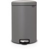 Brabantia NewIcon Pedalspand 20 L, Mineral Concrete Grey